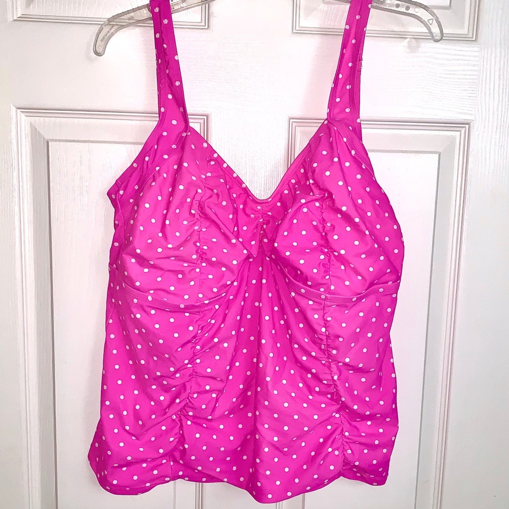 Catalina no-wire tankini swim top 3x